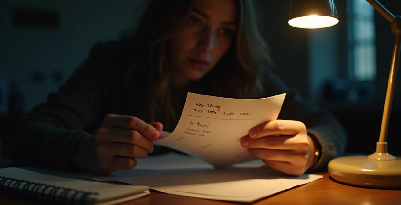 Illustration d'un étudiant préparant et organisant ses expériences clés pour l’oral de motivation