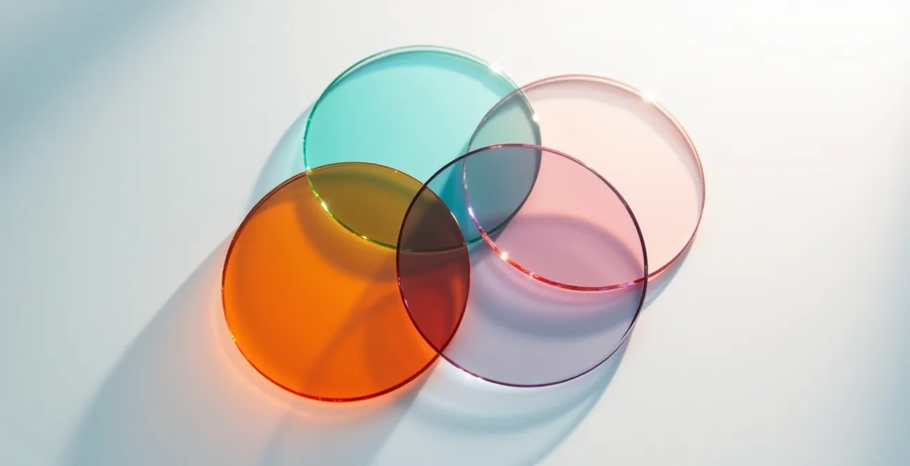 Intersection visuelle de cercles colorés représentant différents domaines de compétences se croisant au centre